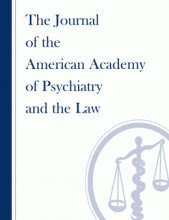 Capa do JAAPL (Imagem: American Academy of Psychiatry and the Law)